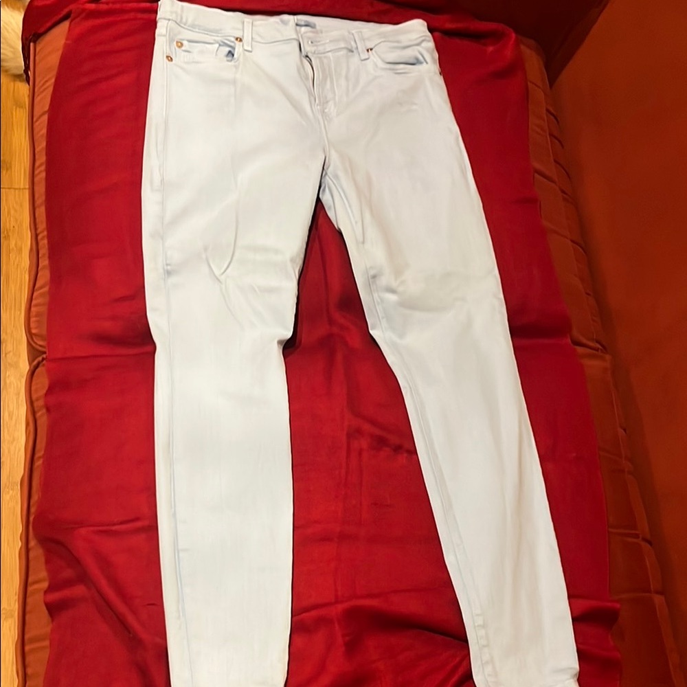 7 For All Mankind Light Wash Denim Jeans